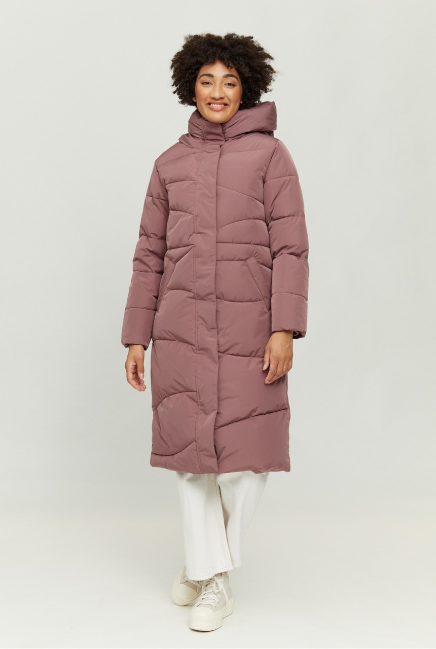 WANDA COAT | MAZINE | veganer Daunenmantel | grape