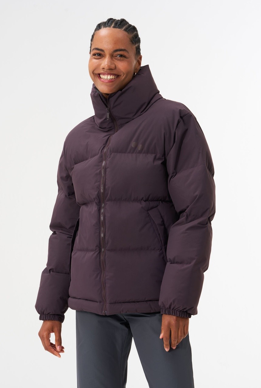 PUFFER JACKET UNISEX | pinqponq | vegane Daunenjacke | Midnight Plum