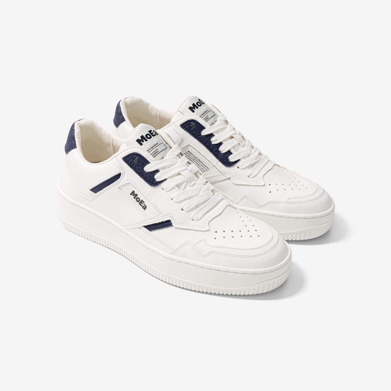 GEN1 - MUSHROOM | MoEa | vegane Sneaker | White and navy