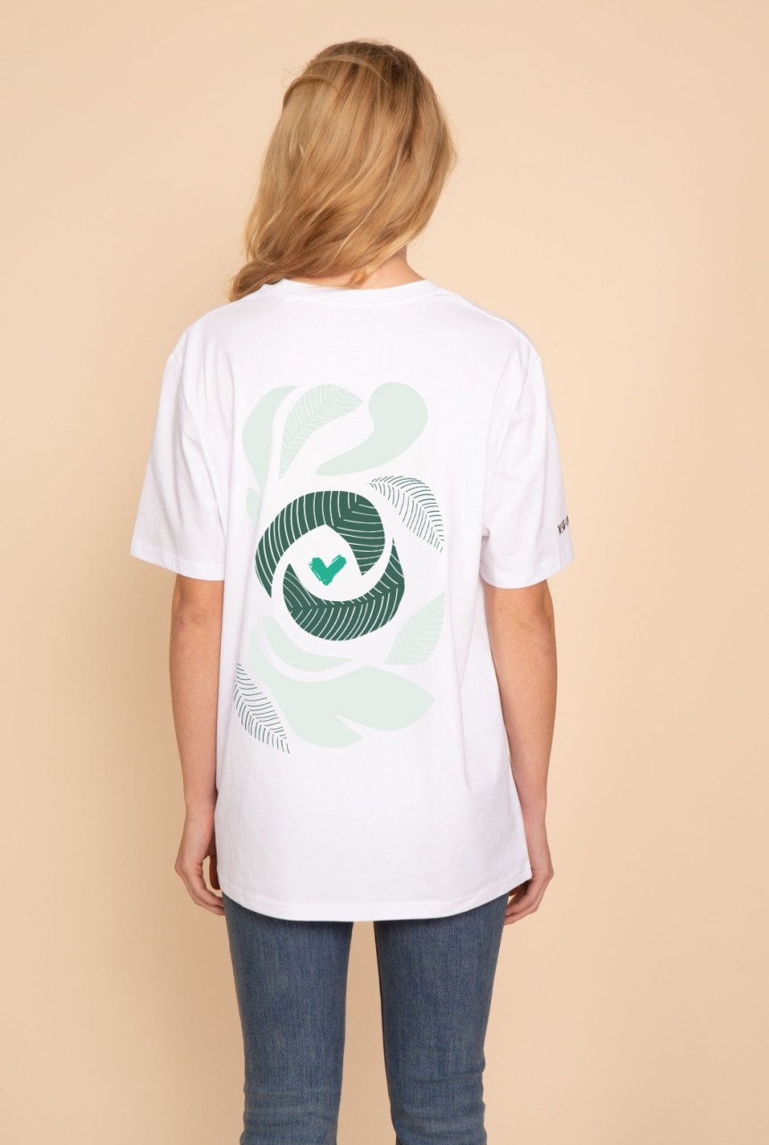 Green Leaves | Unisex | veganes T-Shirt | Print grün