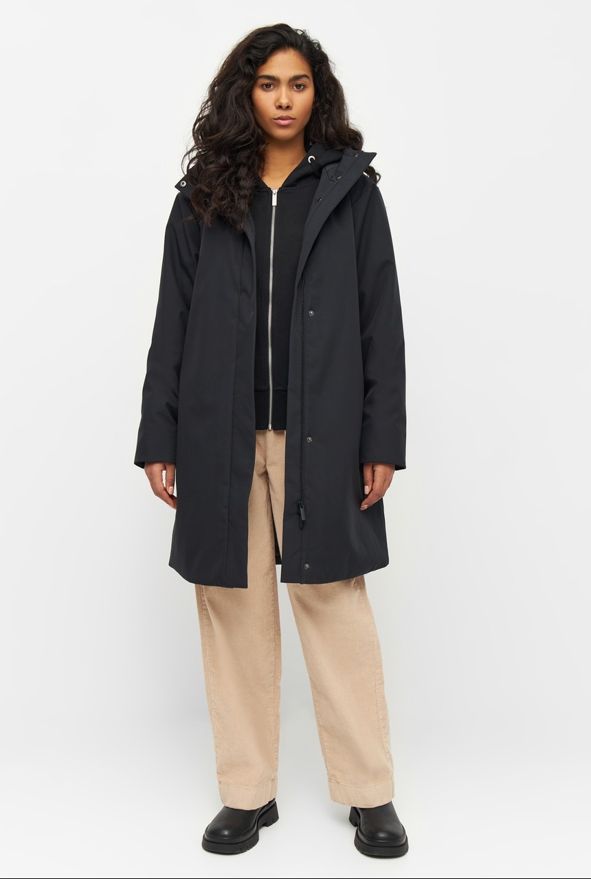 CLIMATE SHELL WOMEN | Knowledge Cotton | vegane Jacke | Black Jet