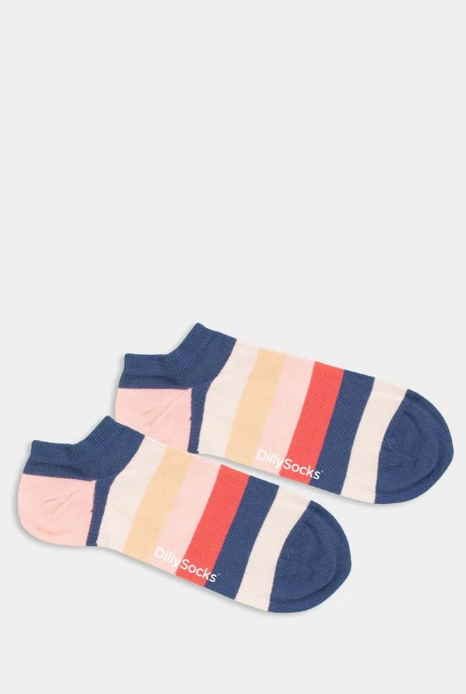 SHORT | DillySocks | vegane Socken | Sunrise Stripes