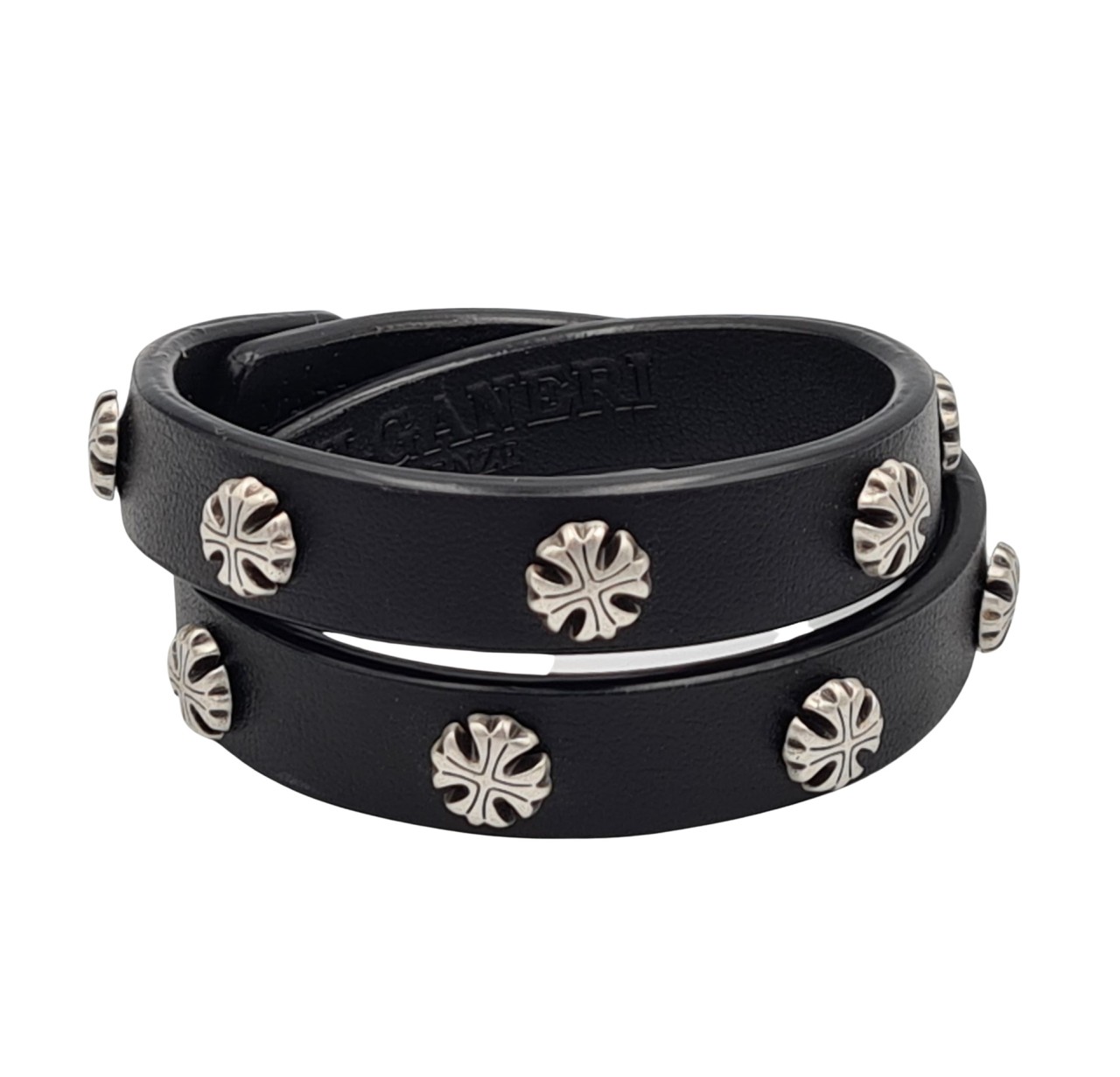 DOUBLE BRACELET | BULGANERI | veganer Armreif | black