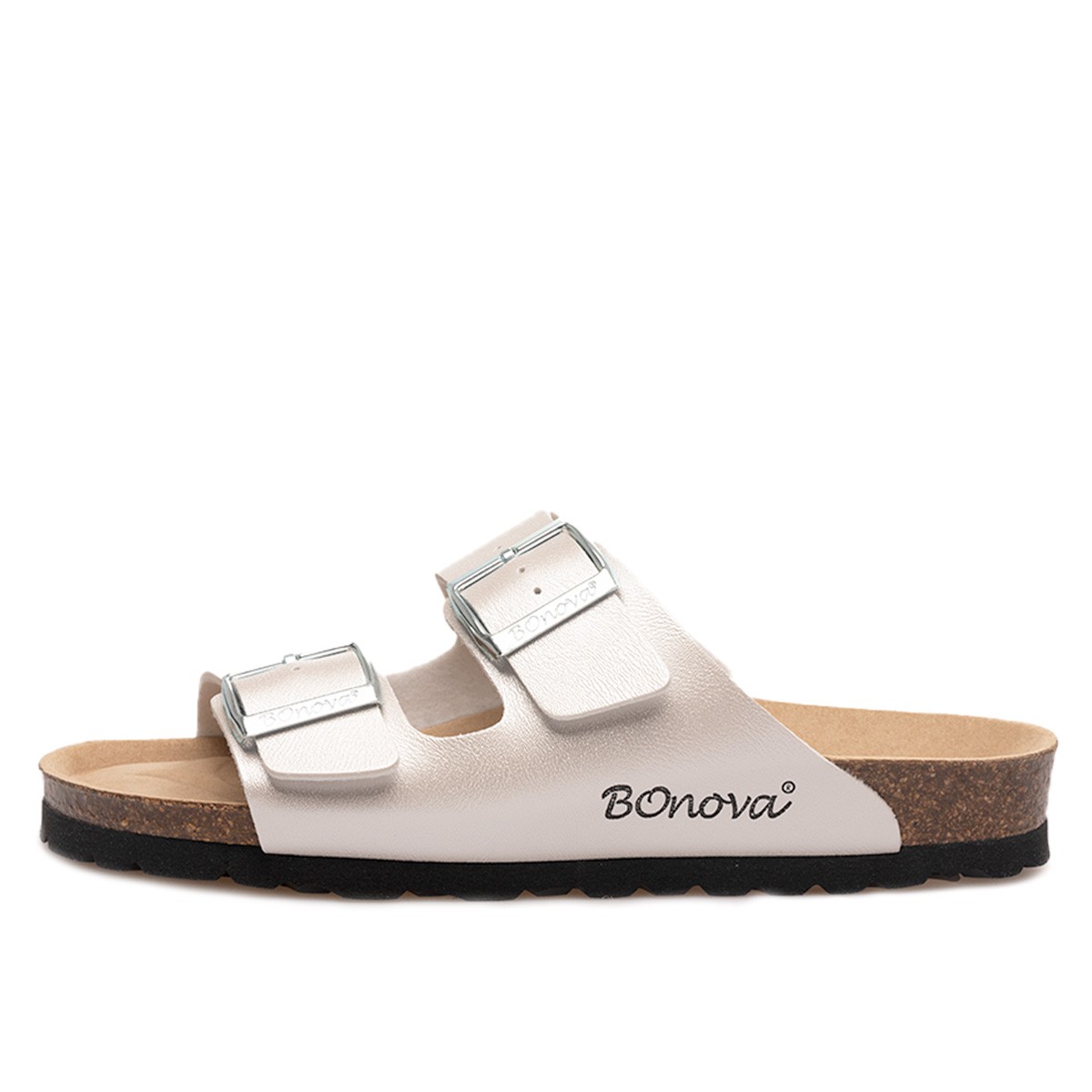 SCHWANBERG BIO | BOnova | vegane Sandalen | silber