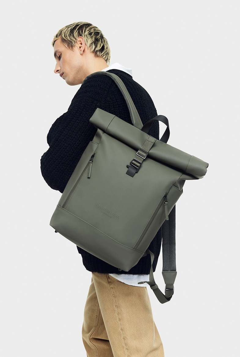 RULLEN 13'' | Gaston Luga | veganer Rucksack | Olive