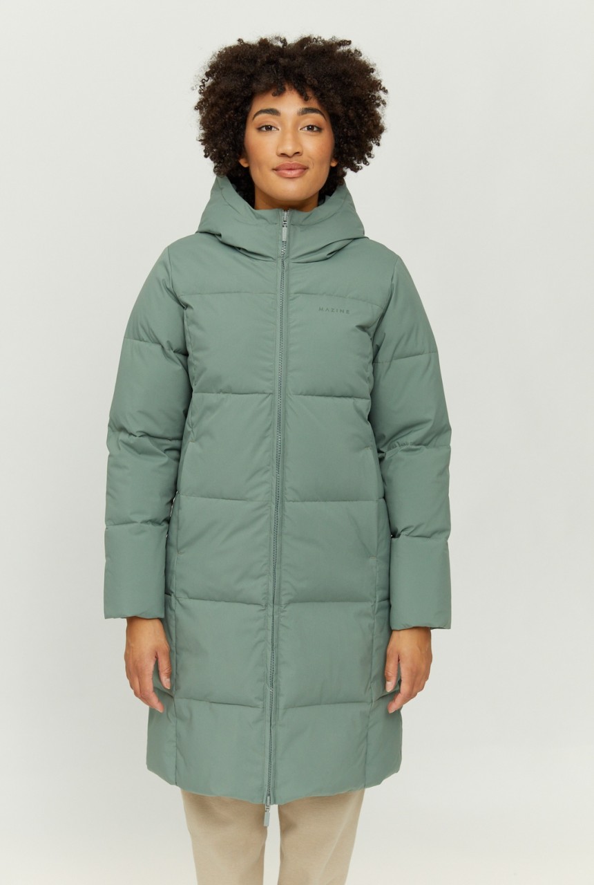 ELMIRA PUFFER COAT | MAZINE | veganer Daunenmantel | jade