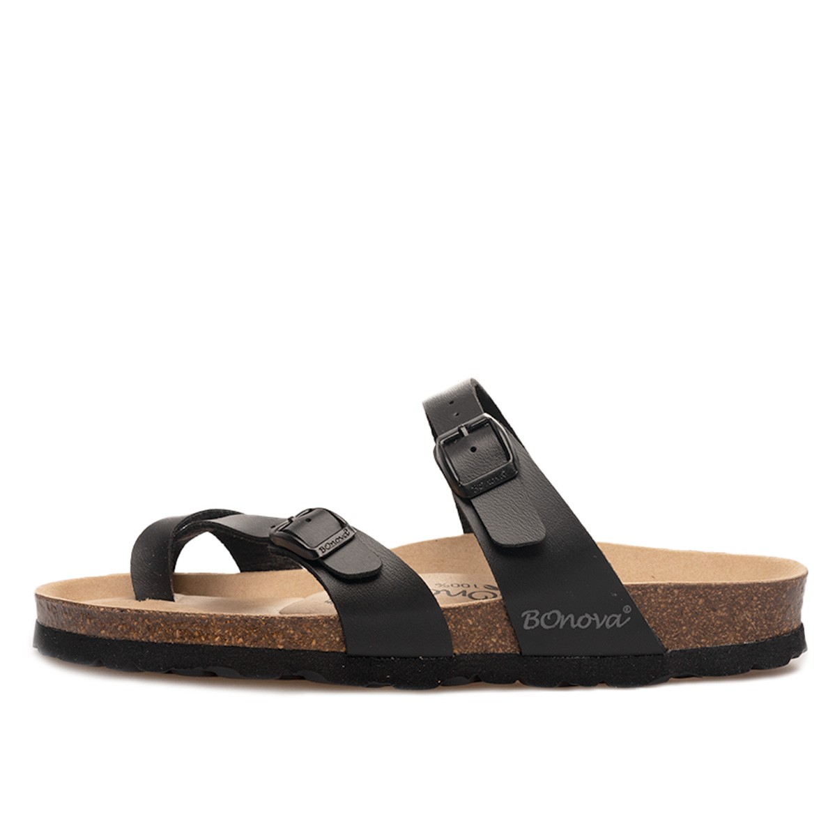 PORTOFINO BIO | BOnova | vegane Sandalen | schwarz